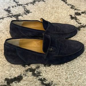 Cesare Paciotti Navy Loafers Made in Italy